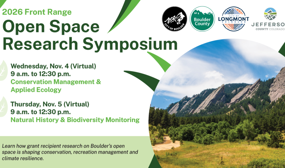Front Range Open Space Research Symposium infographic