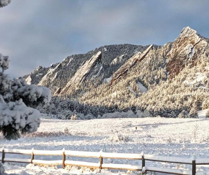 winter flatirons