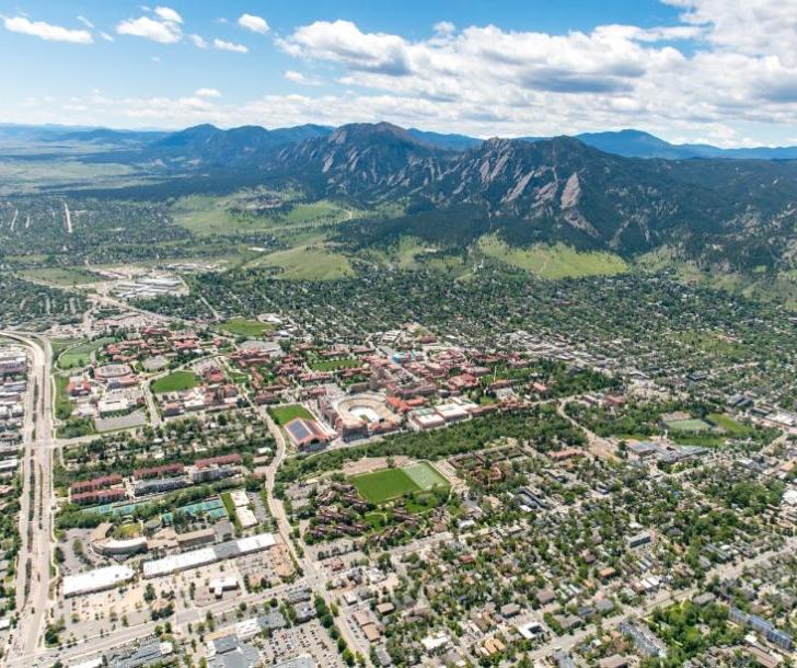 Aerial view of Boulder