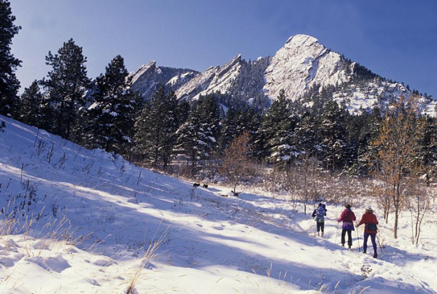 Chautauqua Trail in winter
