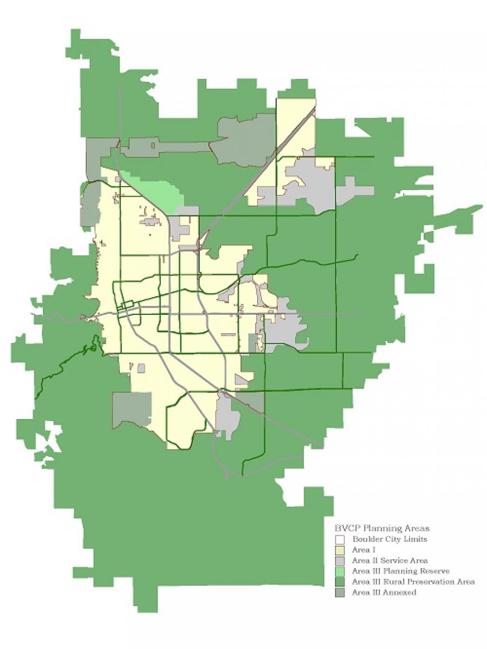 Boulder Valley Outline Map