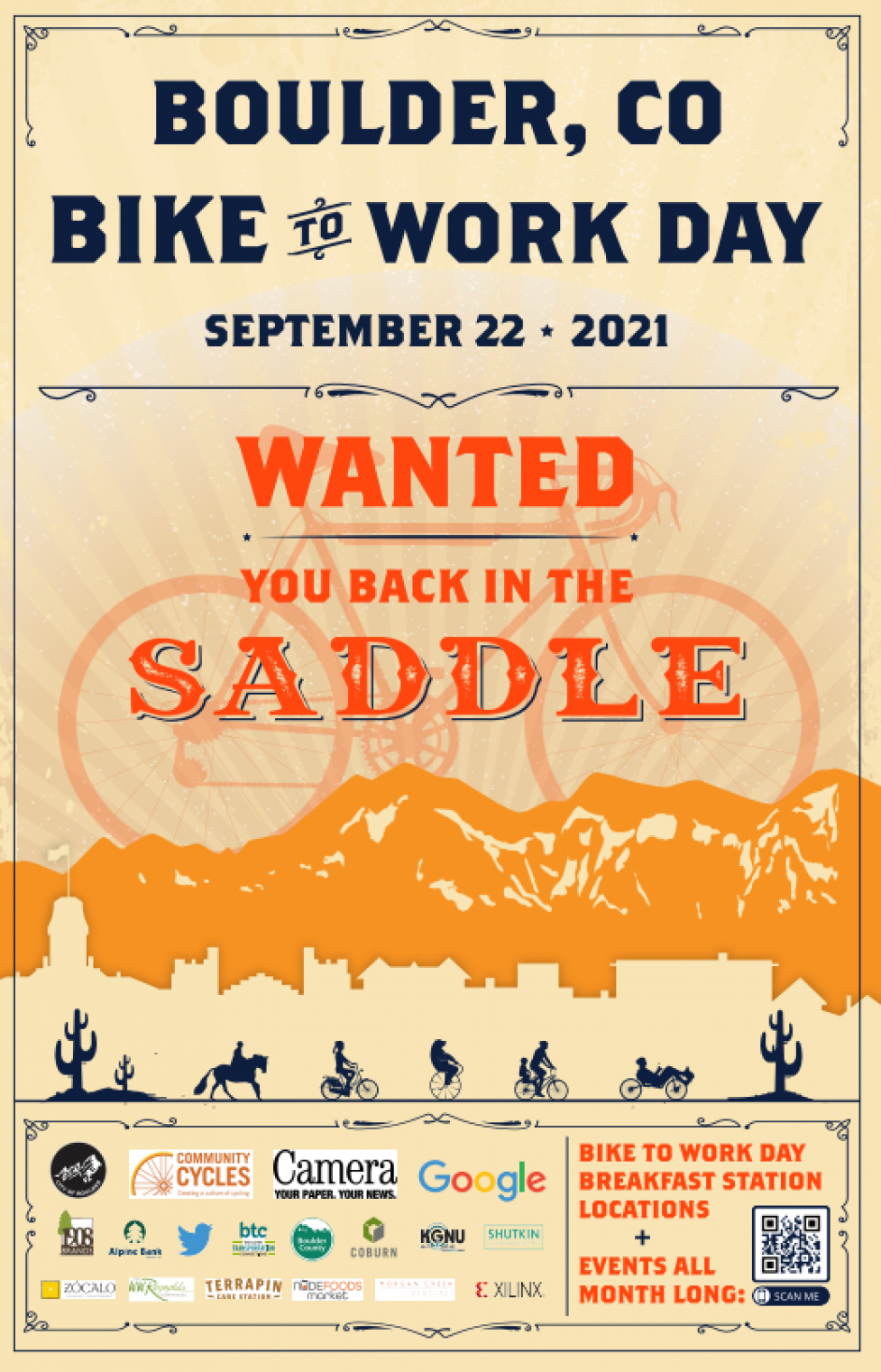 September 22 is Bike to Work Day in Boulder City of Boulder