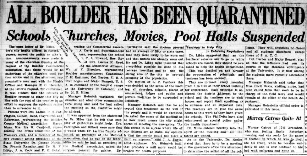 Boulder Daily Camera, Oct. 7, 1918