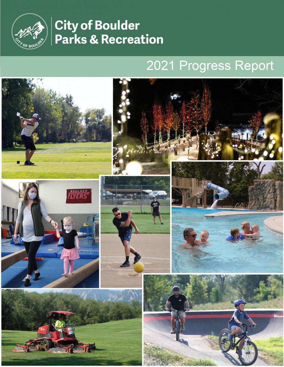 Boulder Parks and Recreation 2021 Annual Progress Report cover