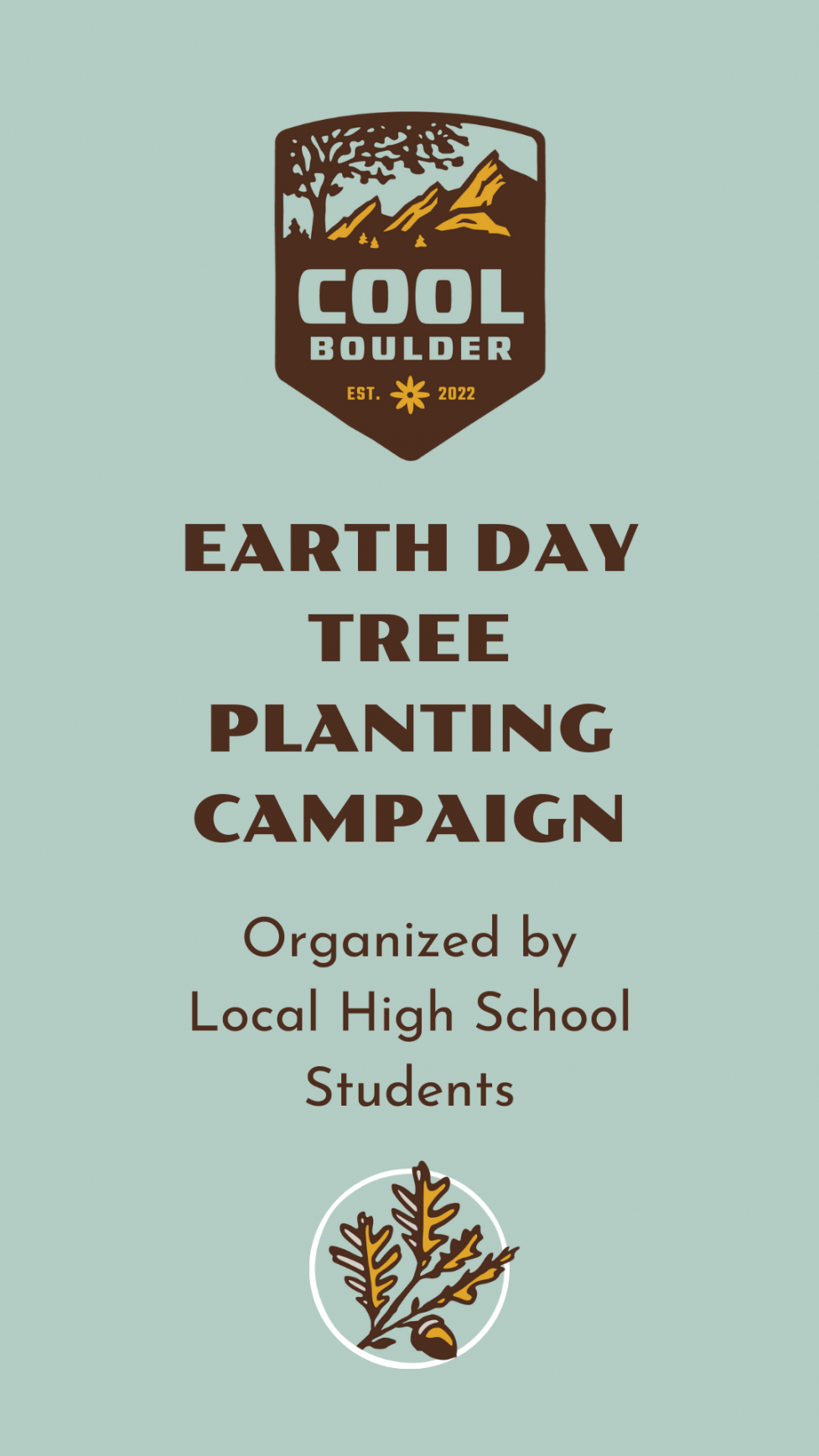 Earth day tree planting campaign organized by local high school students