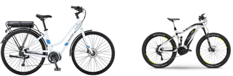 An e-bike is a bicycle with an integrated electric motor not exceeding 750 watts of power. 