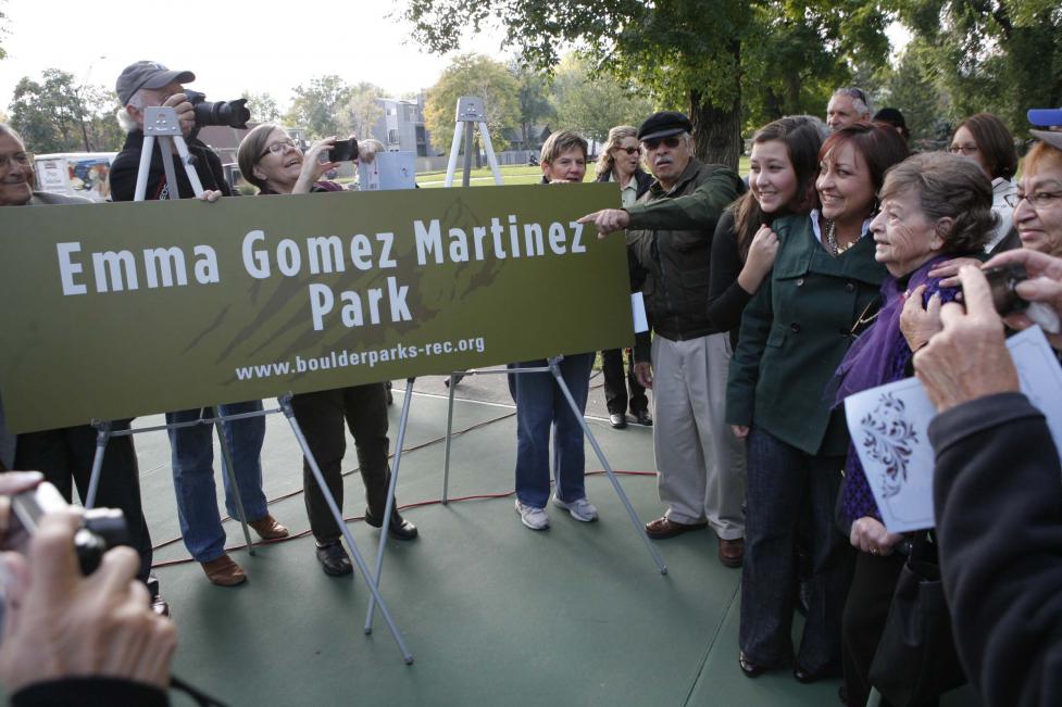 Emma Gomez Martinez Park dedication