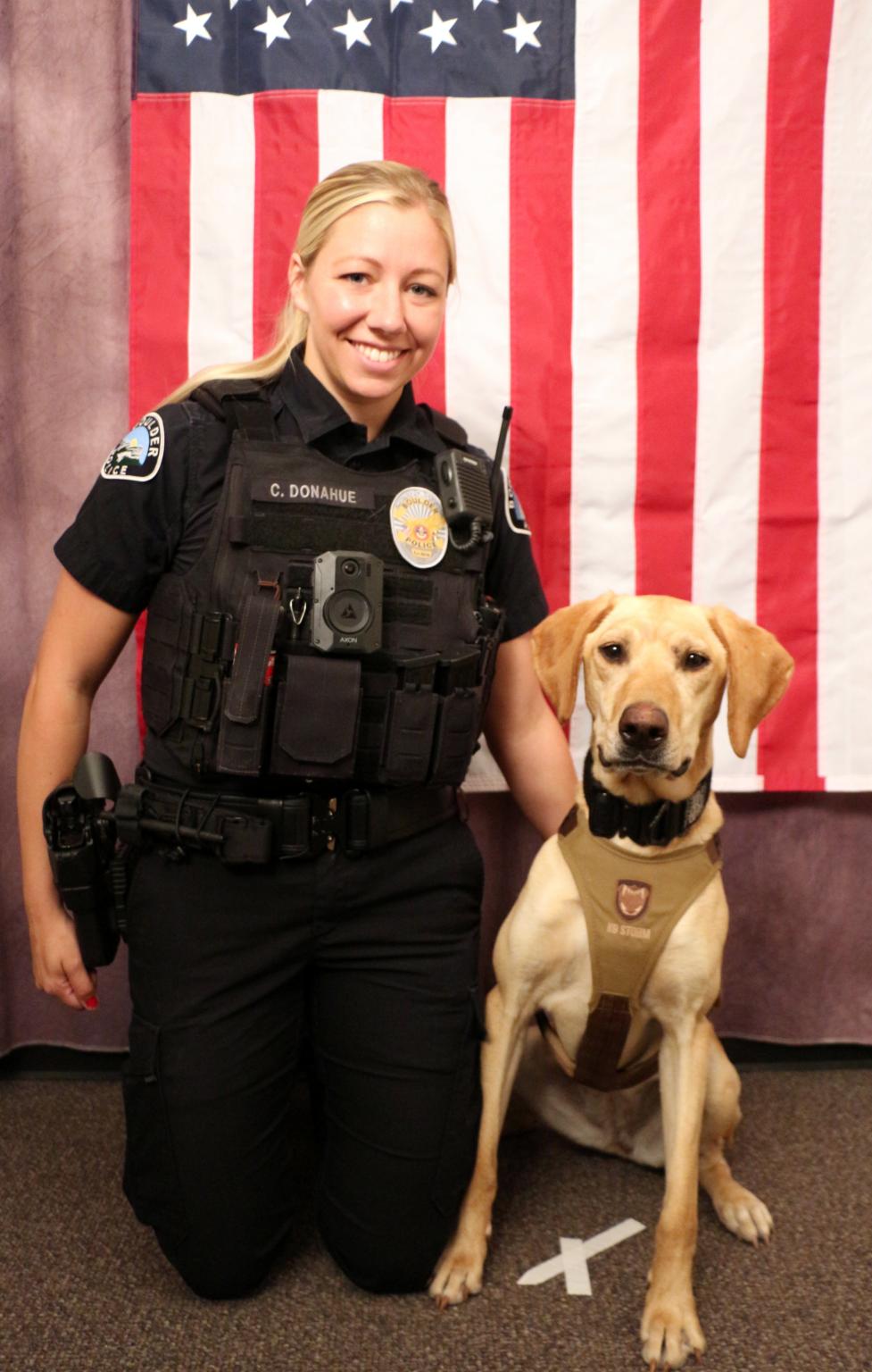 K9 Officer Donahue and K9 Astro