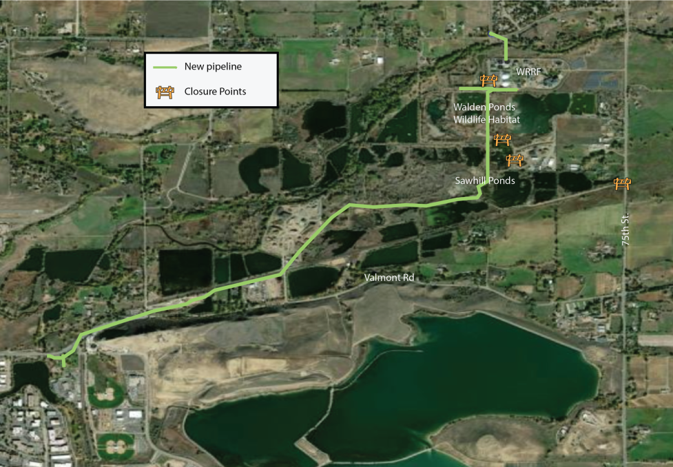 Sawhill Ponds closure and pipeline