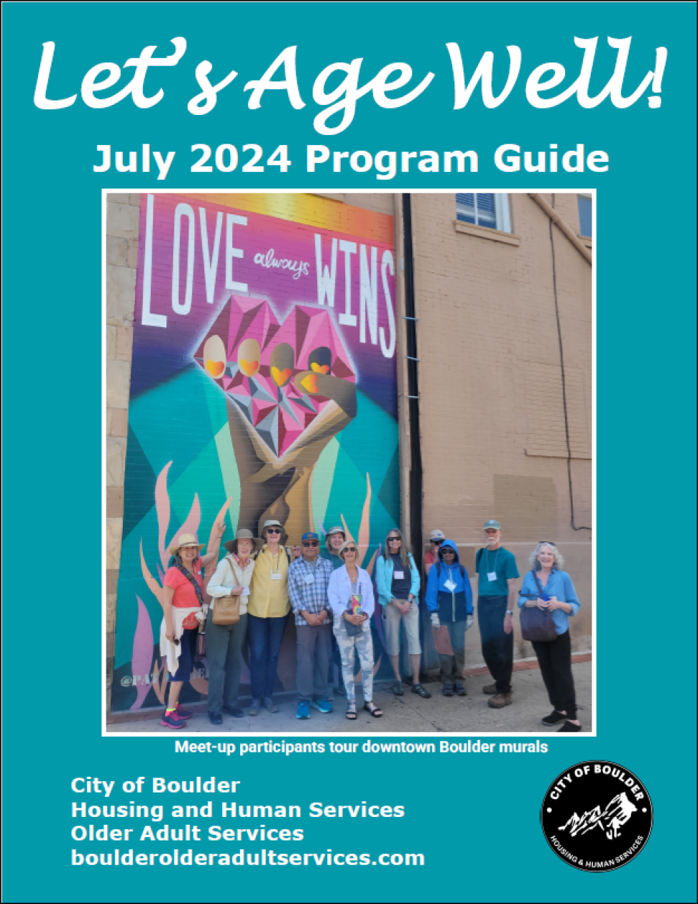 July 2024 Lets Age Well Program Guide Front Cover