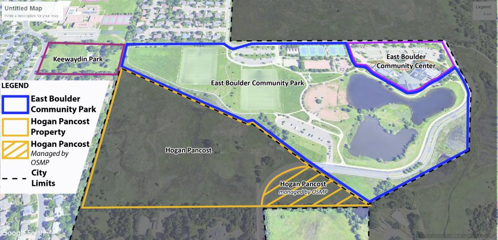 Aerial map of the project location and boundaries.