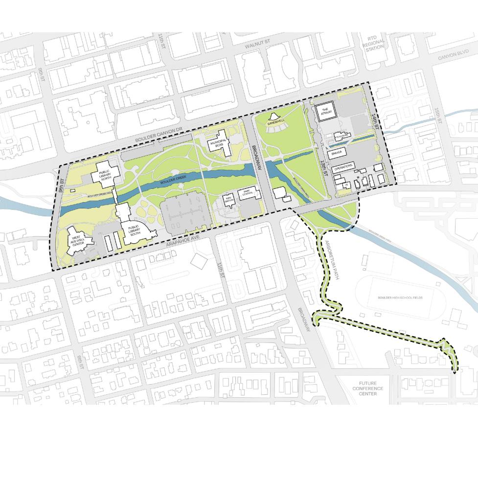 Map of the Boulder Civic Area