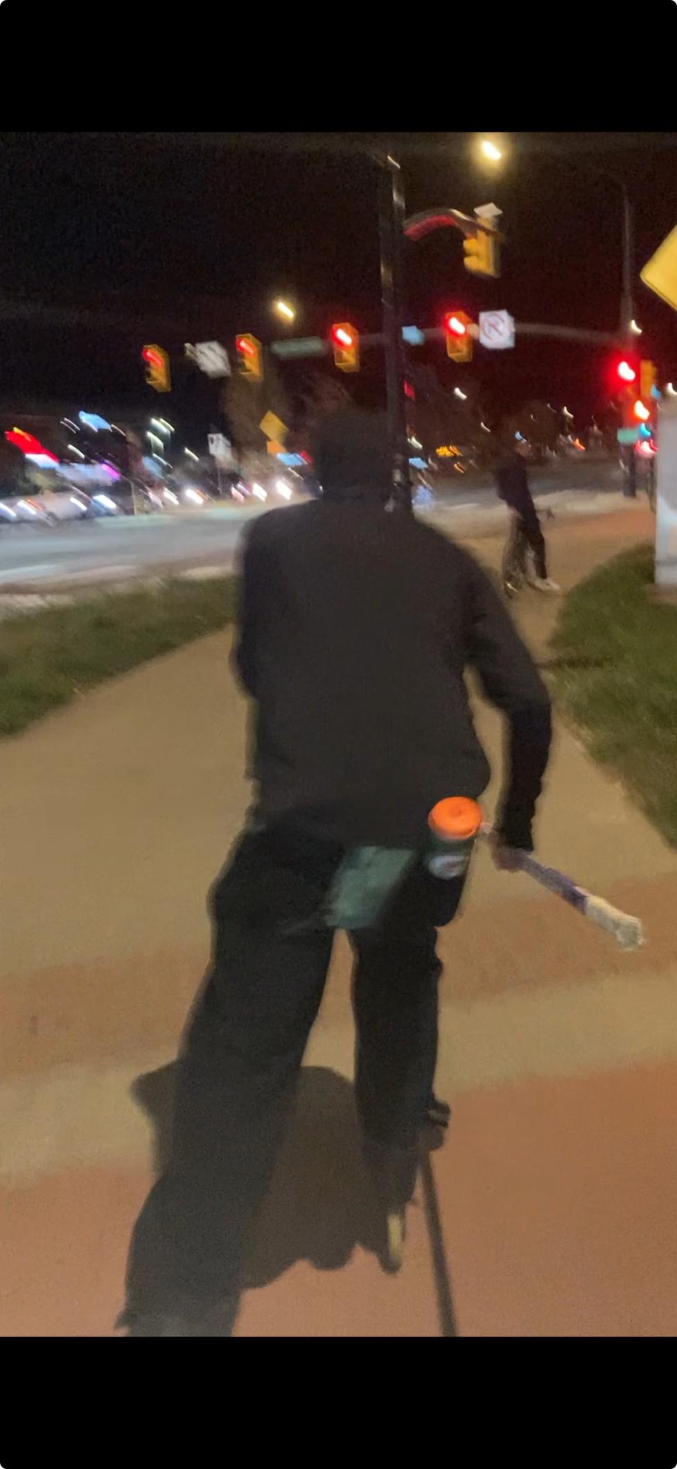 suspect in hockey stick assault