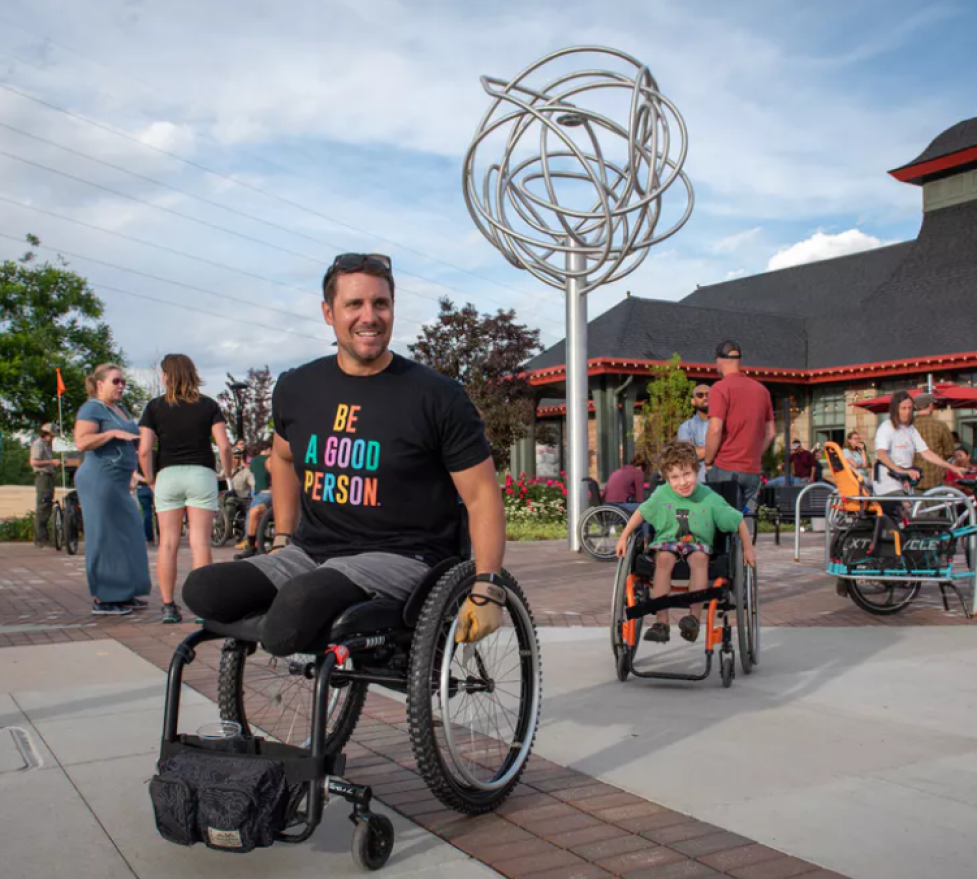 Wheelchair users at an ADA Engagement