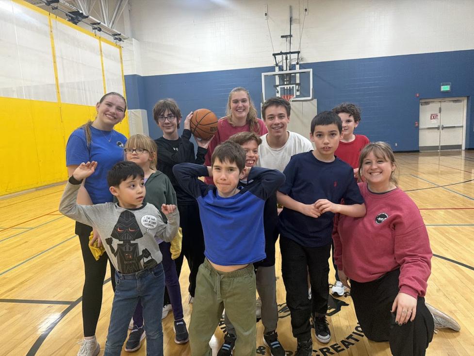 Youth basketball group photo
