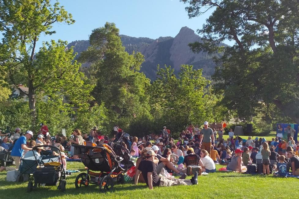 Meadow music water conservation outreach in park