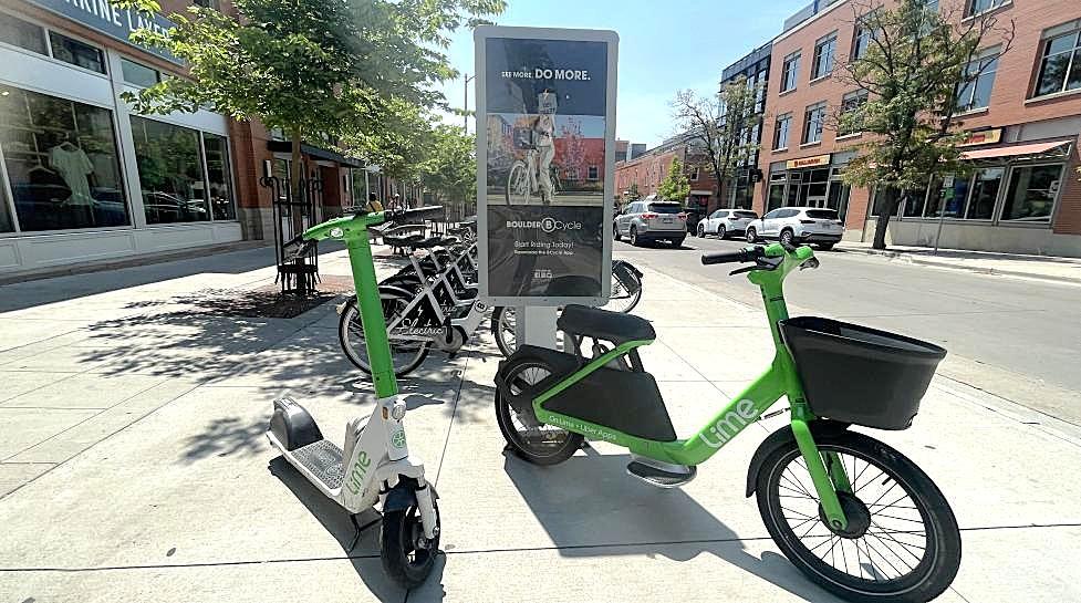 Lime e-scooter and LimeGlider