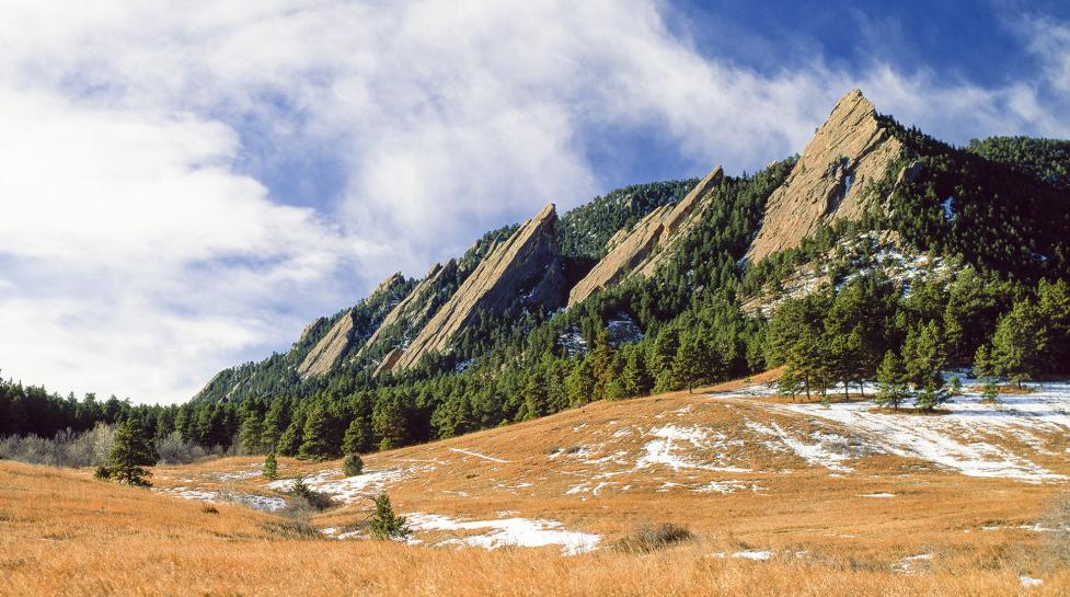 Picture of the Flatirons.