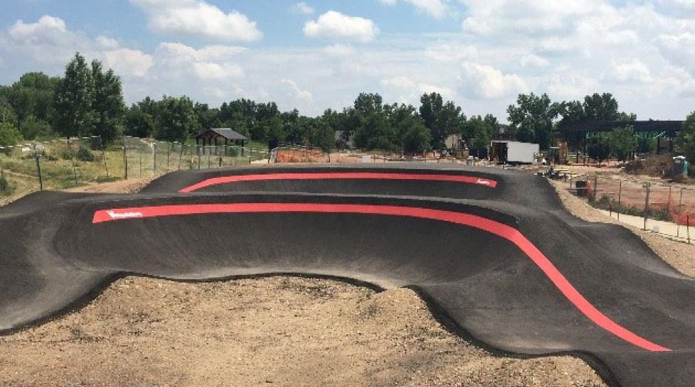 Valmont City Park's new bike pump track