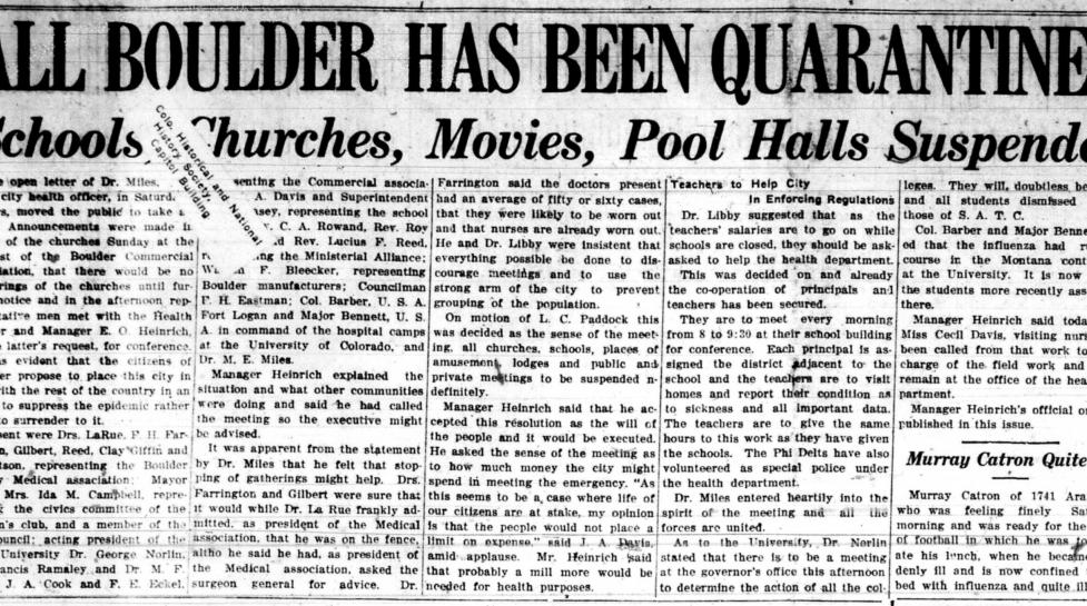 Boulder Daily Camera, Oct. 7, 1918