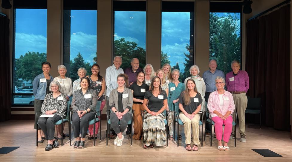 Seniors for Seniors grant recipients gather on stage
