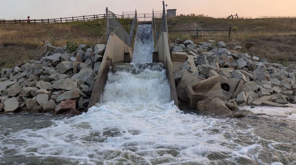 Boulder Reservoir's inlet from Boulder Creek