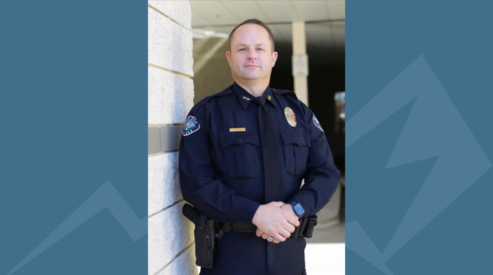 Headshot of new police chief Stephen Redfearn