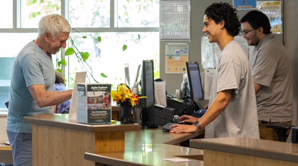 Front desk worker and community member at East Boulder Community Center