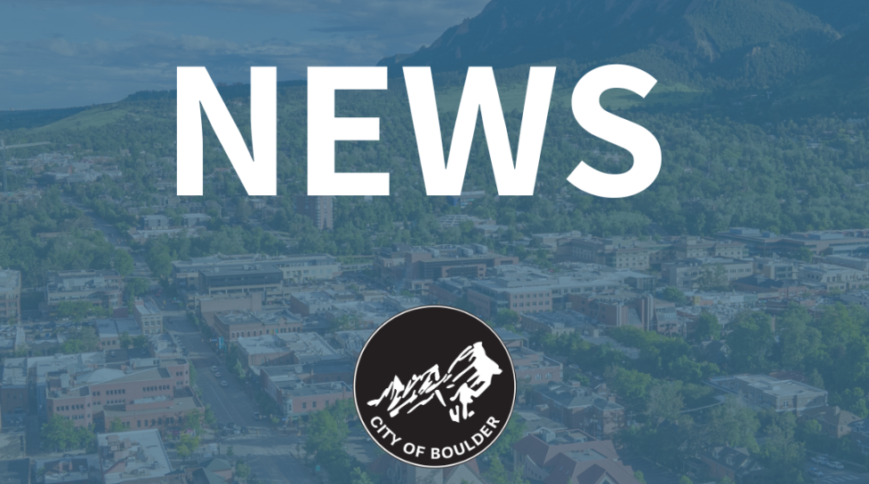 City of Boulder news image of city and mountains