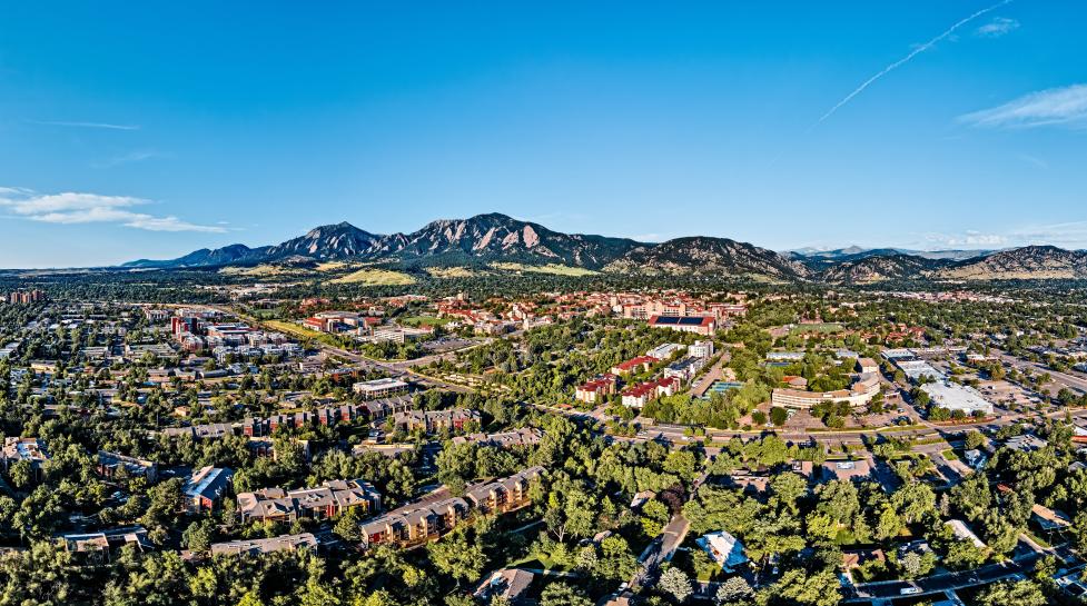 boulder aerial panoramic
