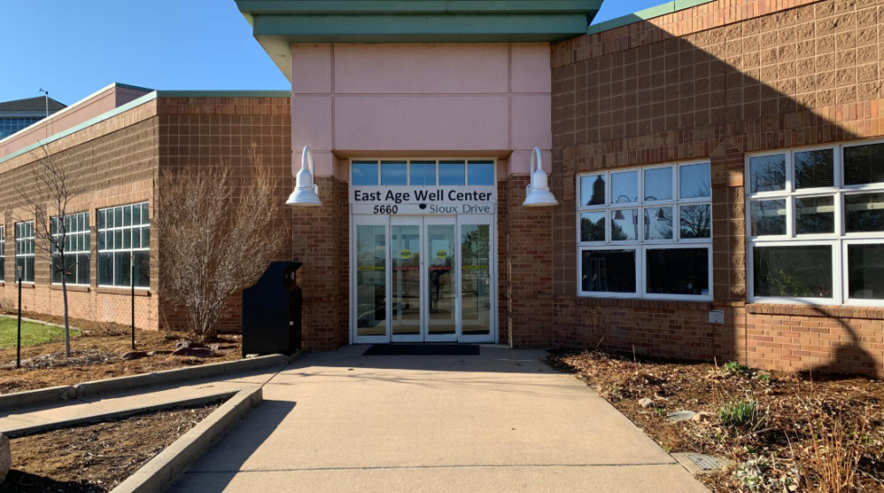 Front entrance of the East Age Well Center