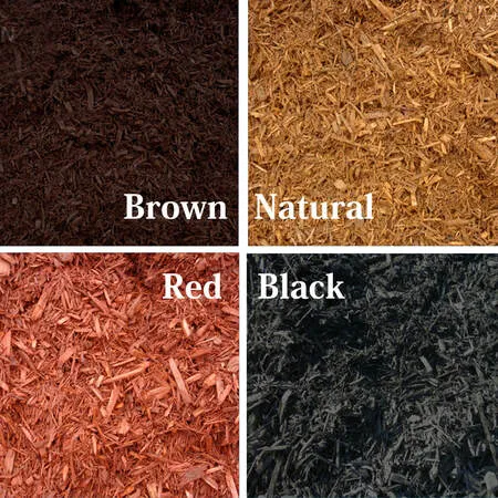 color treated mulches