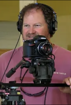 Bruce Borowsky with camera