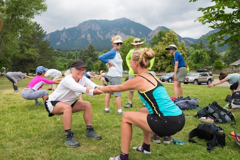Boulder Caminatas 2018 estiramientos