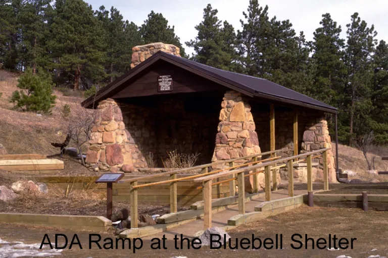ADA Ramp at Bluebell Shelter