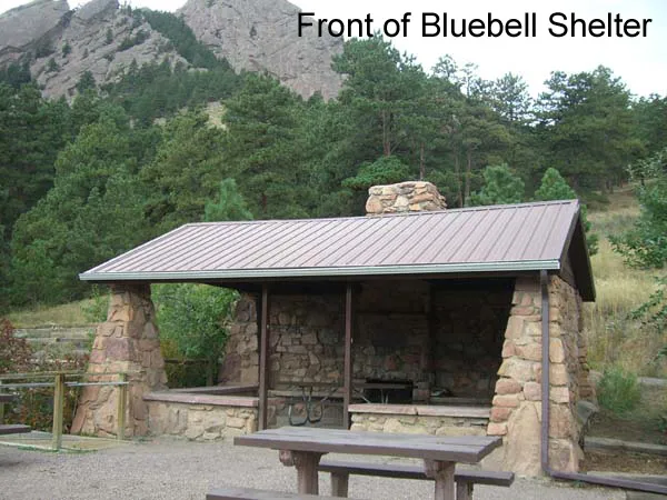 Front of Bluebell Shelter