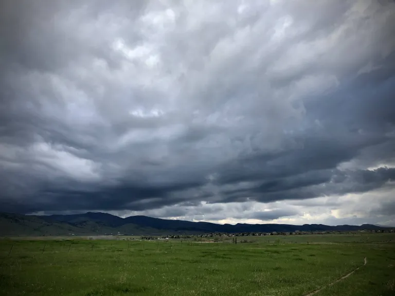 Cloudy Skies above Eagle Trail