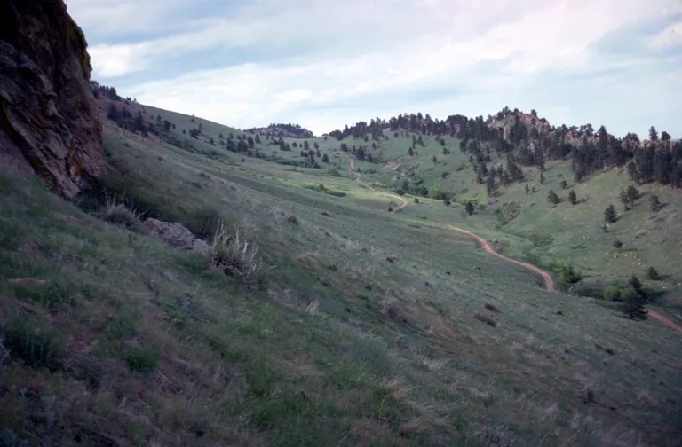 Sanitas Valley seen from above