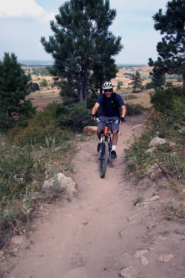 Mountain Biker on Coal Seam Trail