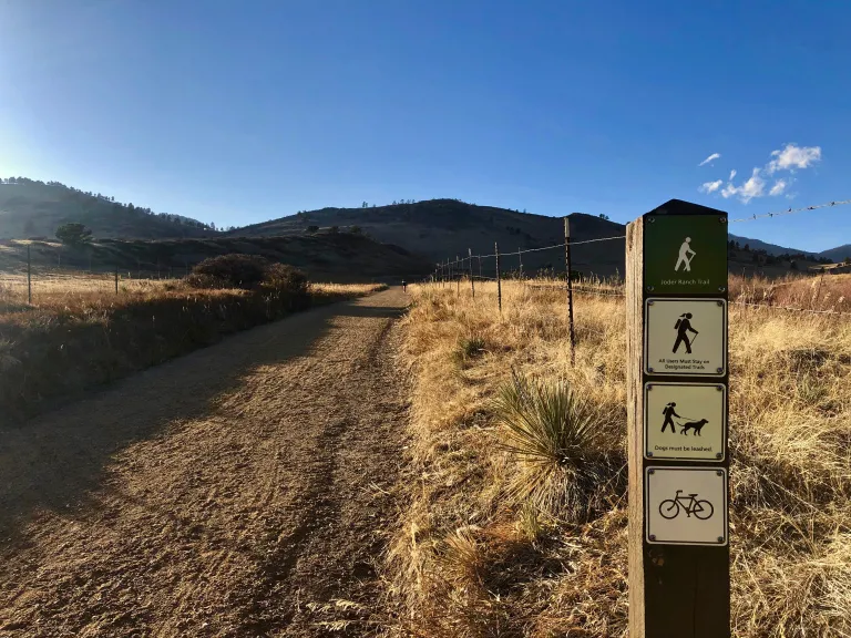 Joder Ranch Trail sign