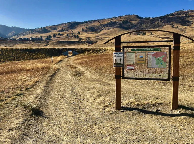 North Foothills Trail sign