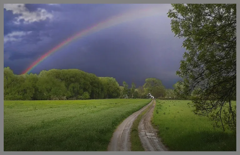 Rainbow over Cottonwood Trail