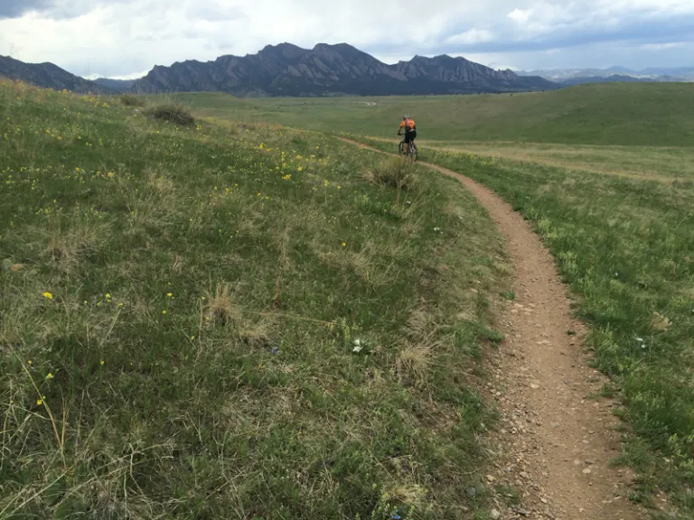 Mountain Biker on High Plains Trail