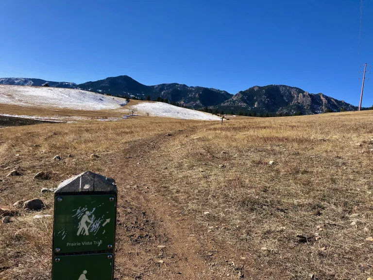 Prairie Vista Trail sign