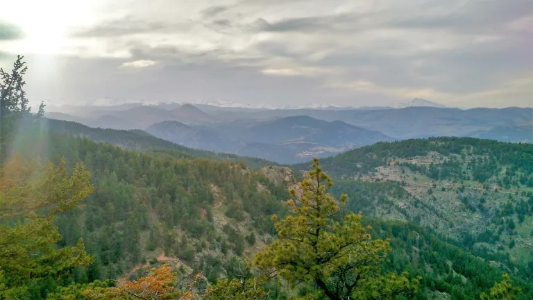 View from top of 1st/2nd Flatiron Trail
