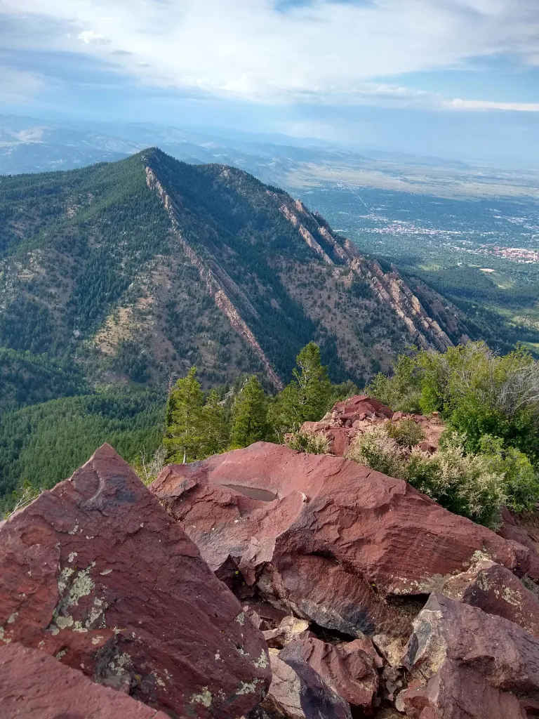 Bear Peak looking toward Green Mountain in early summer
