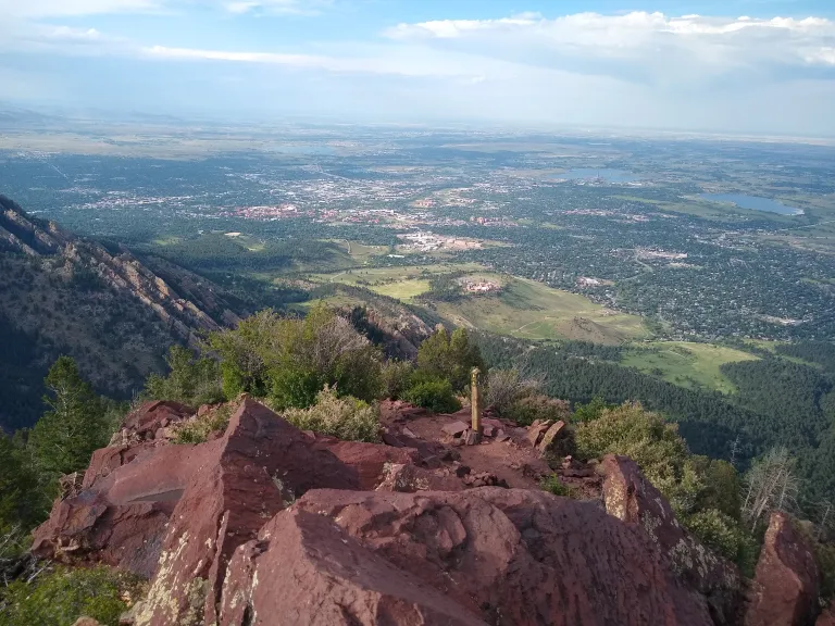 View from Bear Peak in summer