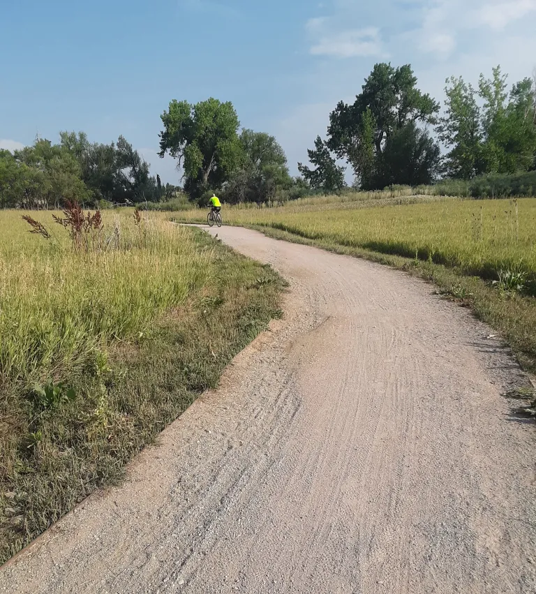 Biker on Cottontail Trail