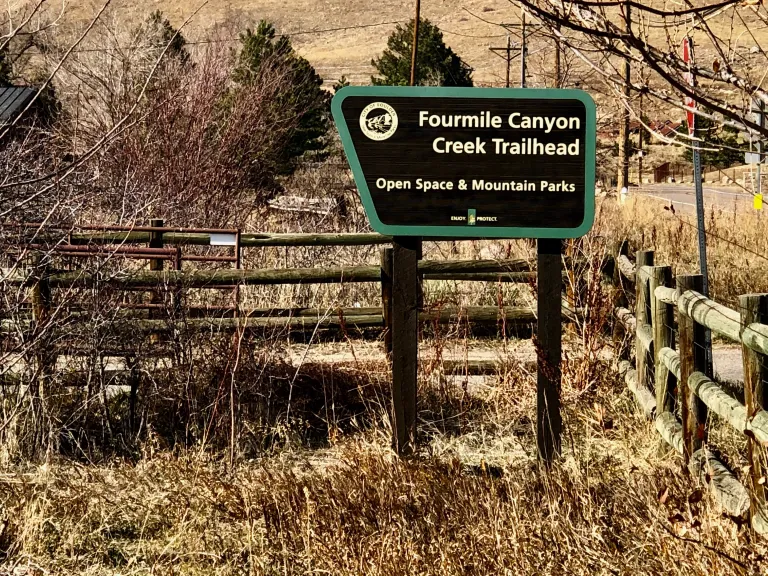 Four Mile Creek Trailhead sign