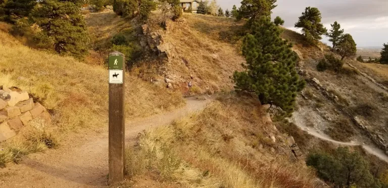 Goat Trail and sign